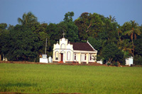 A Church in the backwater area at Alleppey