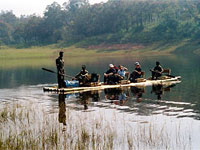 Bamboo Rafting at Periyar Lake