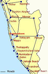 Tharavadu Kumarakom Backwater Location